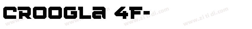 Croogla 4F字体转换